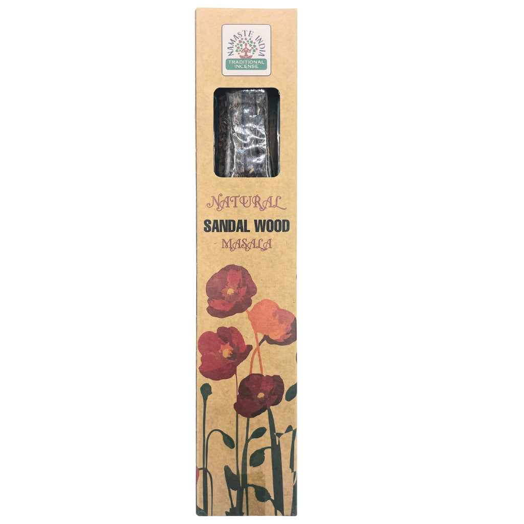 Natural Botanical Masala Incense - Sandalwood Namaste India