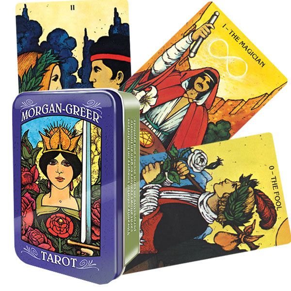 Tarot cards Morgan-Greer in a Tin Box