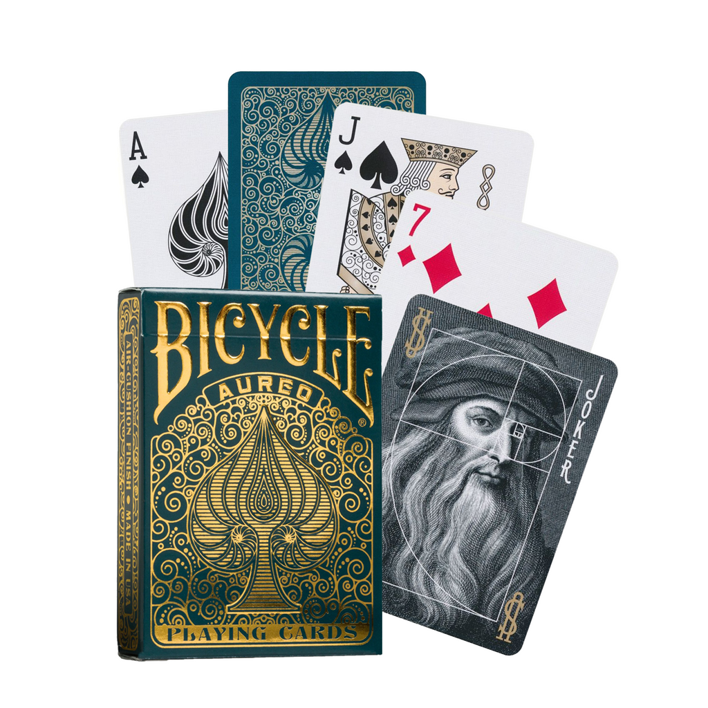 Bicycle Aureo green Playing Cards