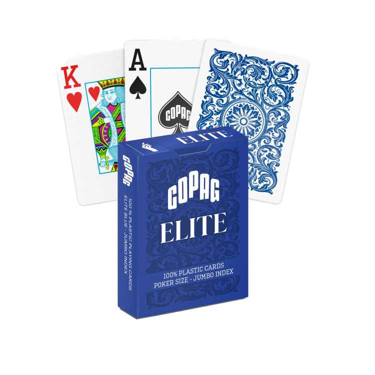 Minor defect 1546 Elite Poker size Jumbo index playing cards (blue) Copag