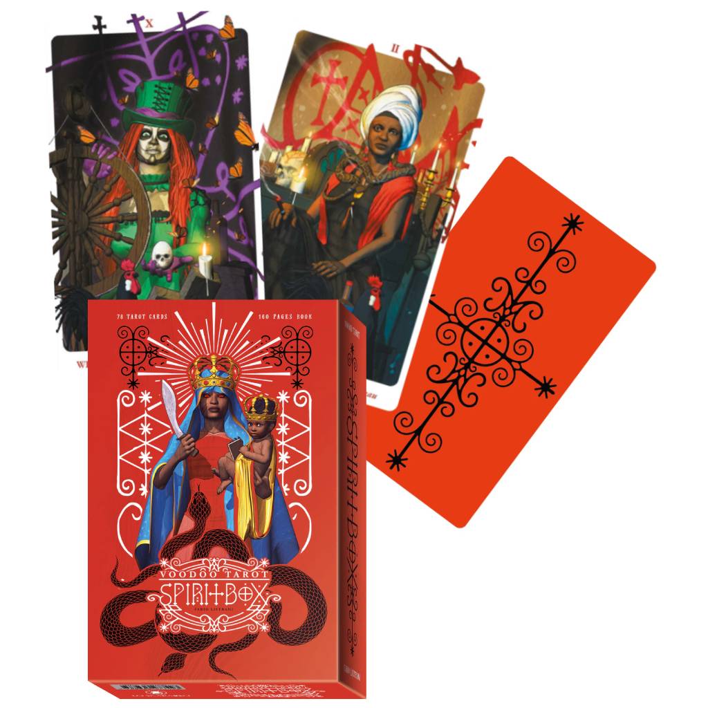 Voodoo Tarot Spirit Box Cards and Book Kit Lo Scarabeo