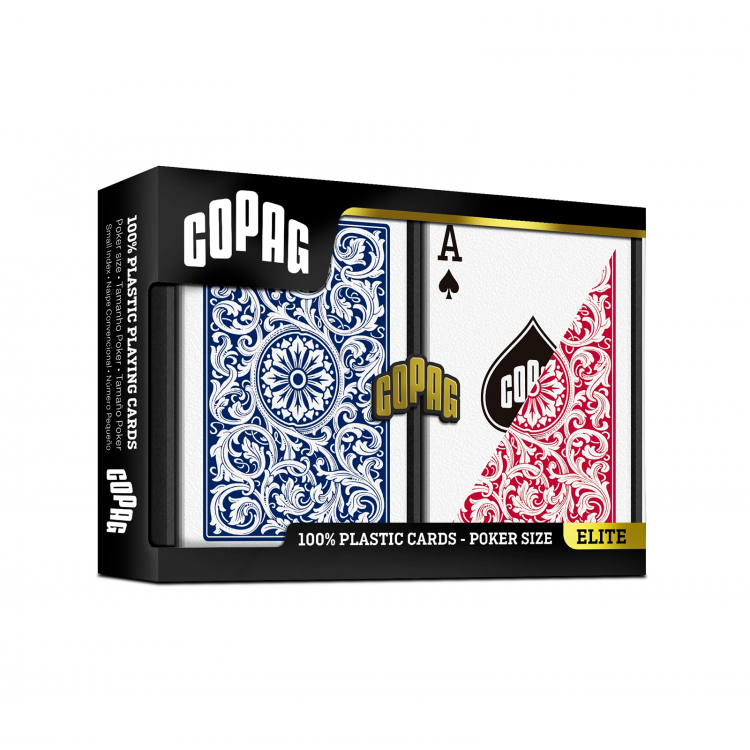 Minor Defect Copag Elite 1546 double playing cards deck (red/blue)