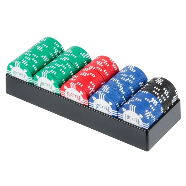 100 Poker Chip Set with Tray Bicycle