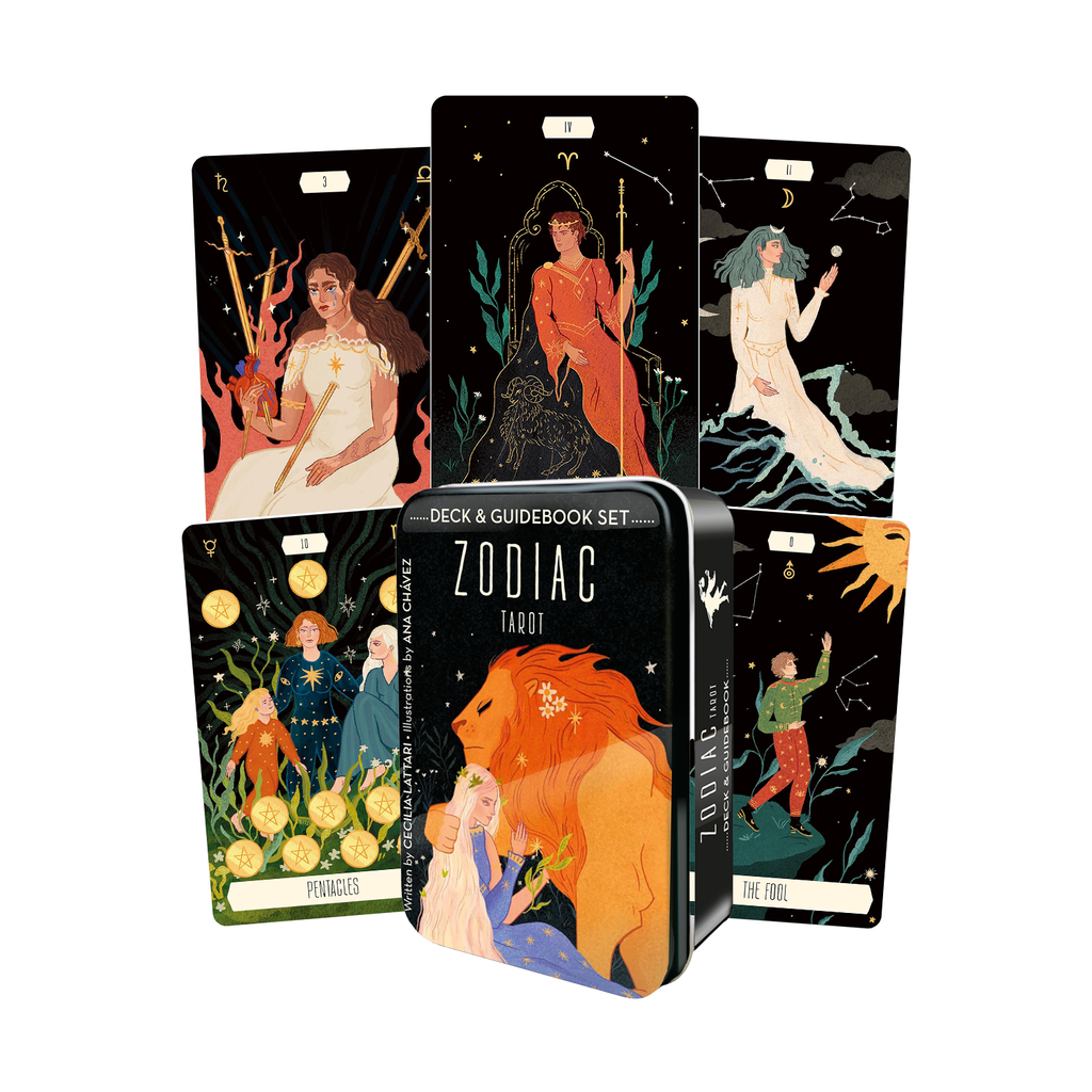 Zodiac Tarot Cards Deck and Booklet In A Tin US Games Systems