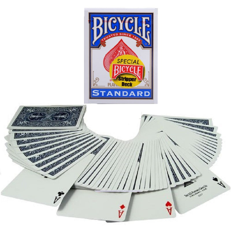 Bicycle Rider Back Stripper playing cards (Blue)