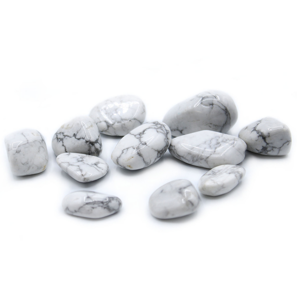 Large Tumble Stones - Howlite White (24x) Ancient Wisdom