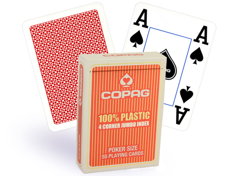 Copag 4 Corner poker cards (Red)