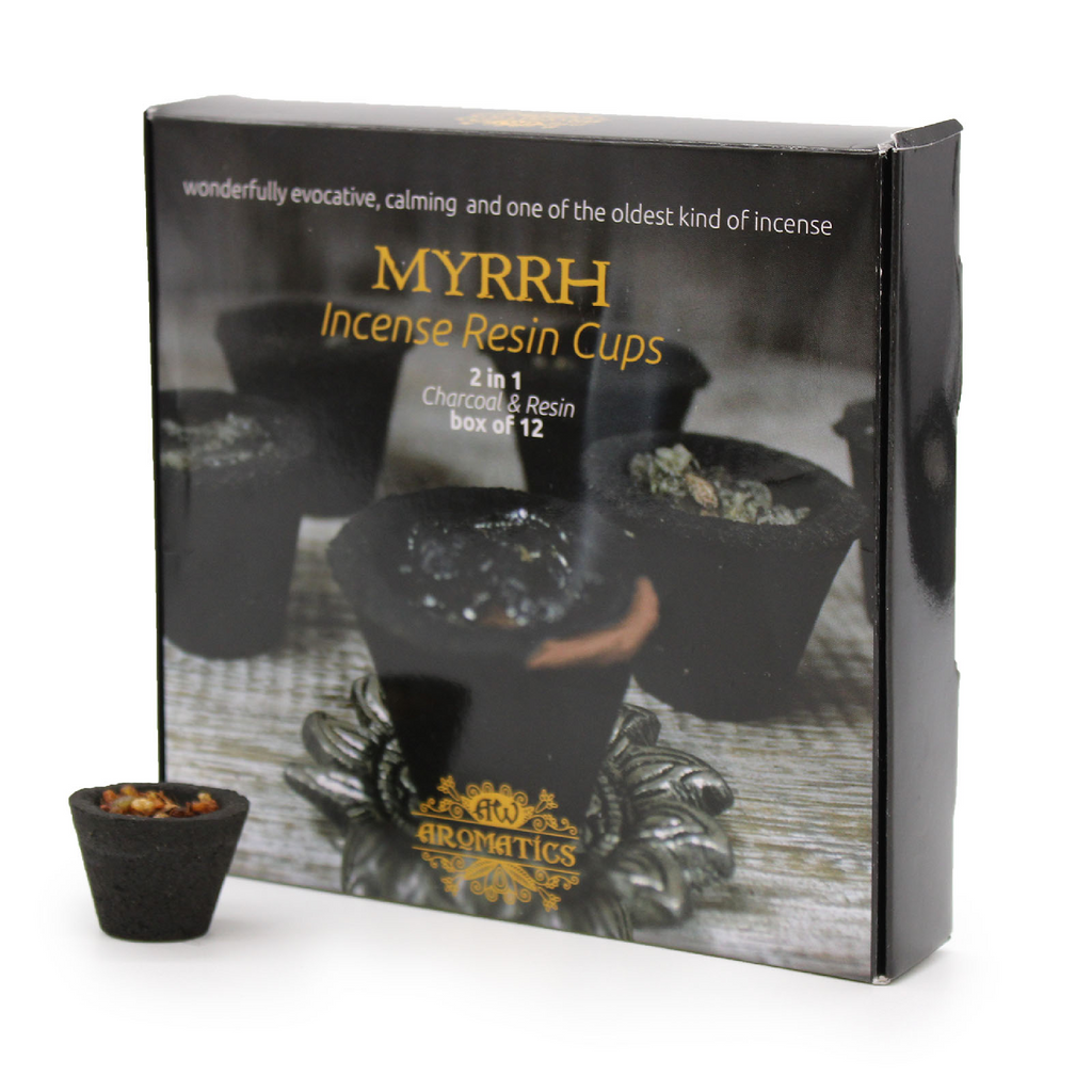 Box of 12 Resin Cups - Myrrh AW Aromatics