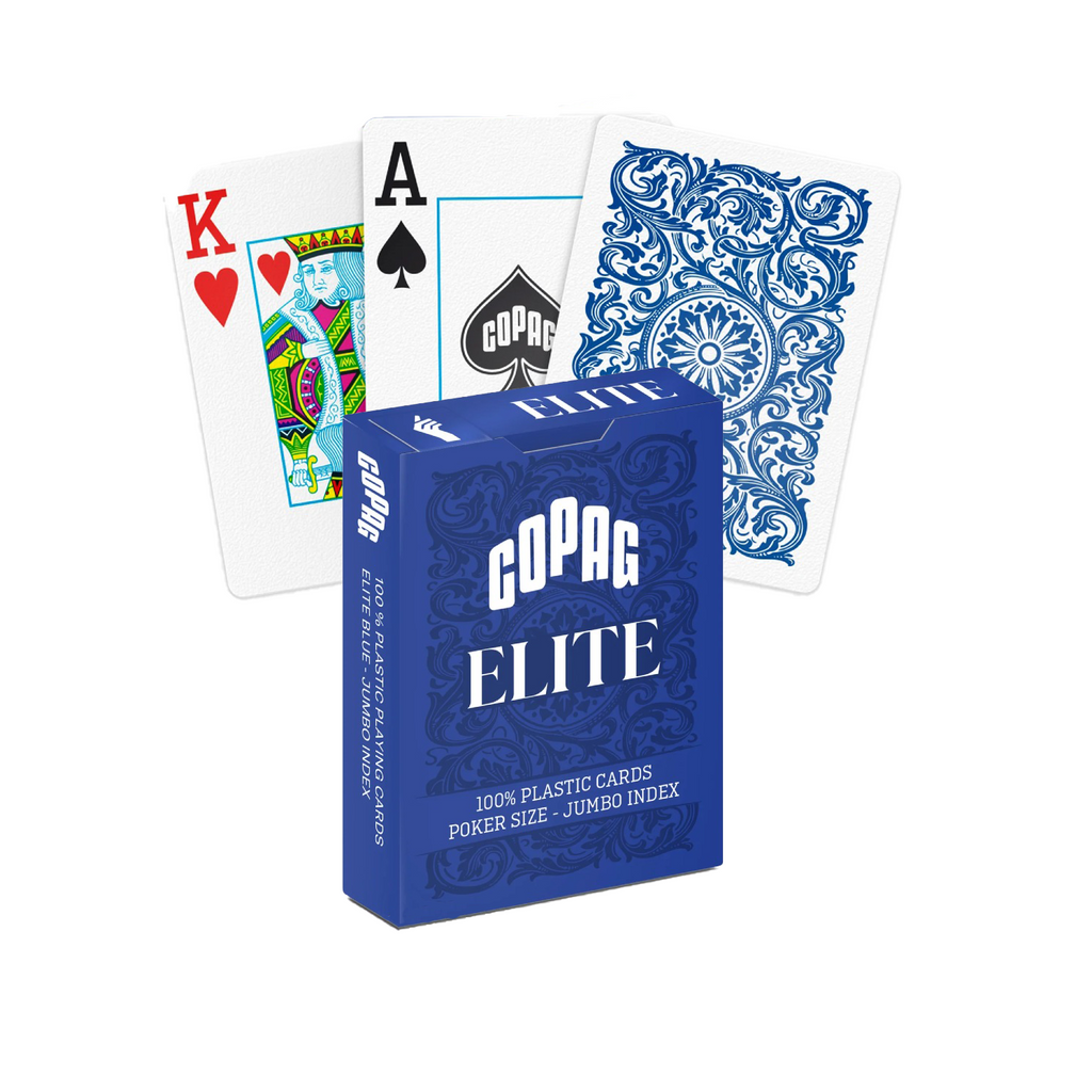 1546 Elite Poker size Jumbo index playing cards (blue) Copag