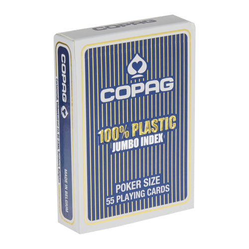 Copag 2 Corner Jumbo index playing cards blue