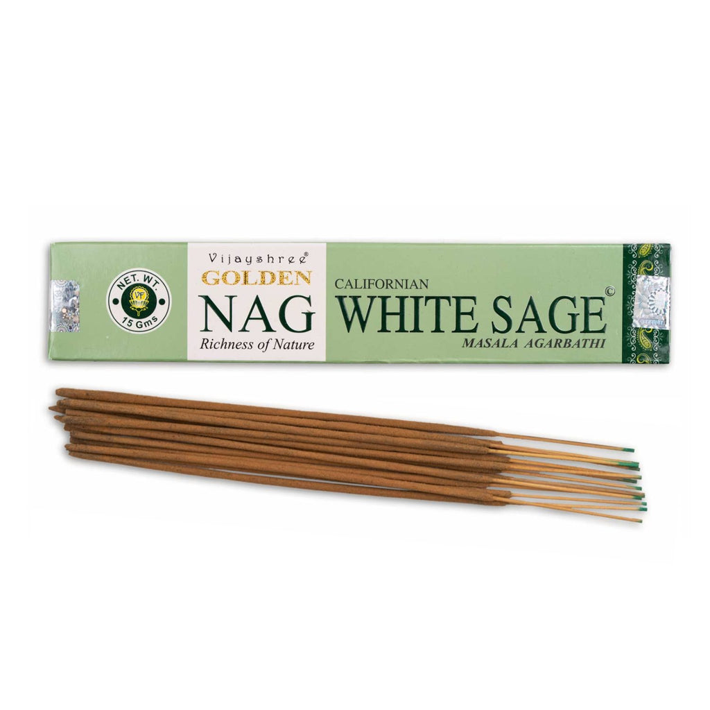 Golden Nag - Californian White Sage Incense Vijayshree