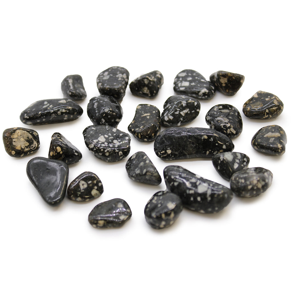 Small African Tumble Stones (24x) - Guinea Fowl Ancient Wisdom