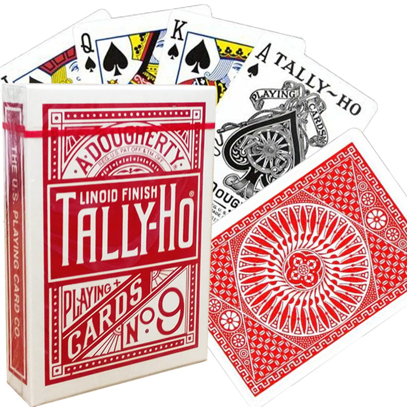 Bicycle Tally-Ho Circle cards (Red)