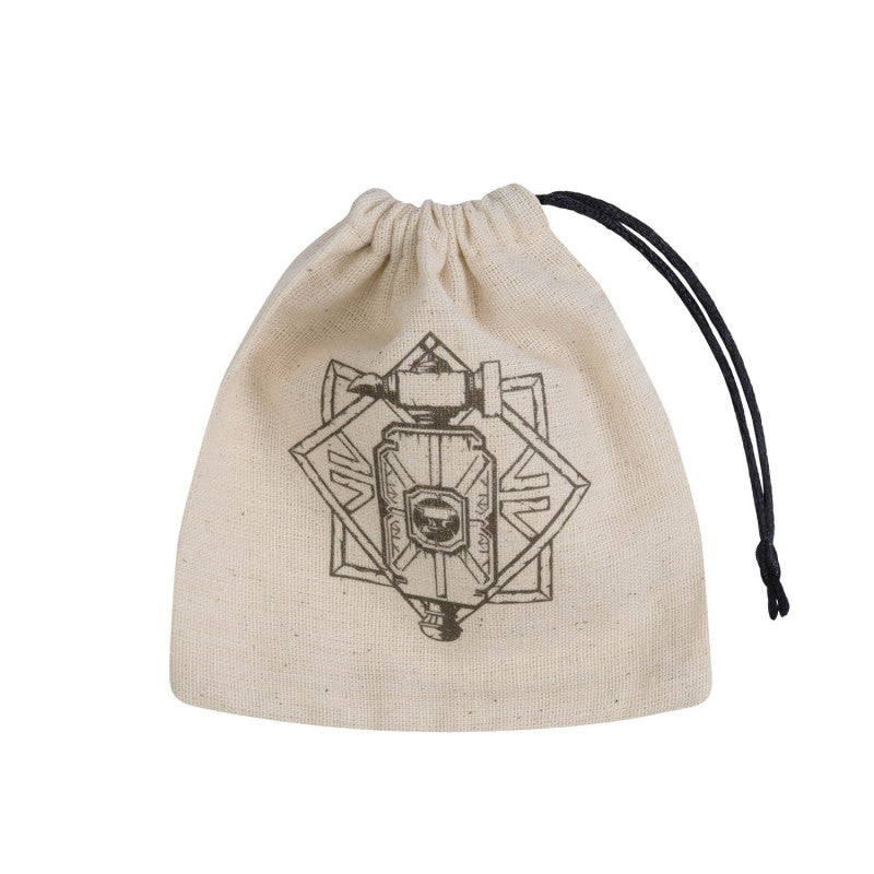 Dwarven Dice Bag Beige and black