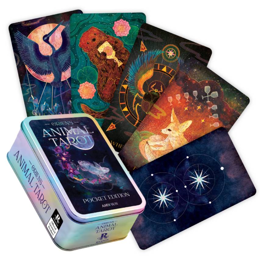 Oriens Animal Tarot Pocket Edition in a Tin Cards Rockpool