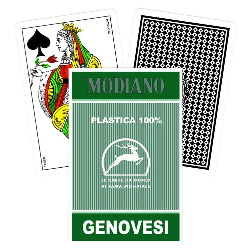 Modiano Genovesi Tarot Playing Cards Green
