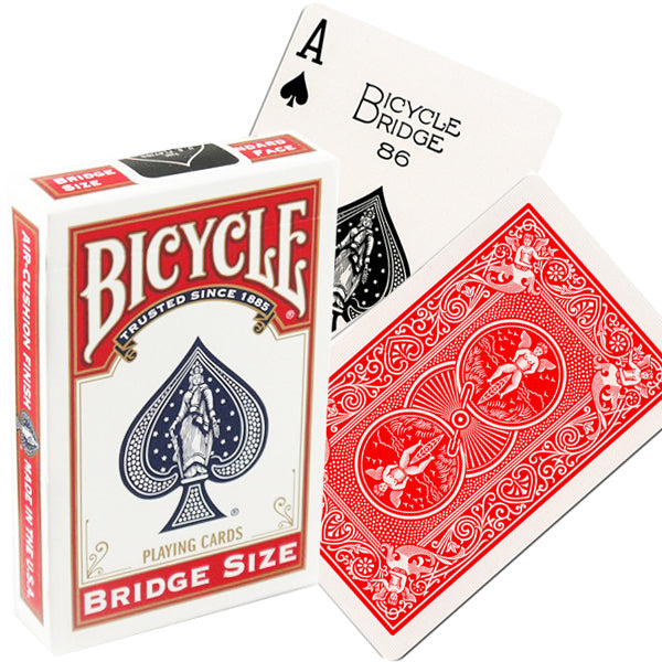 Bicycle Rider Back Bridge Size cards deck (Red)