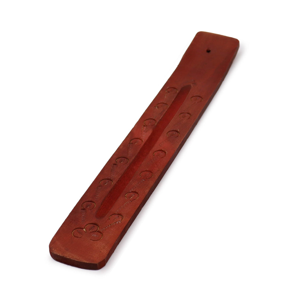 Carved Mango Wood Incense Holder 10 Ancient Wisdom