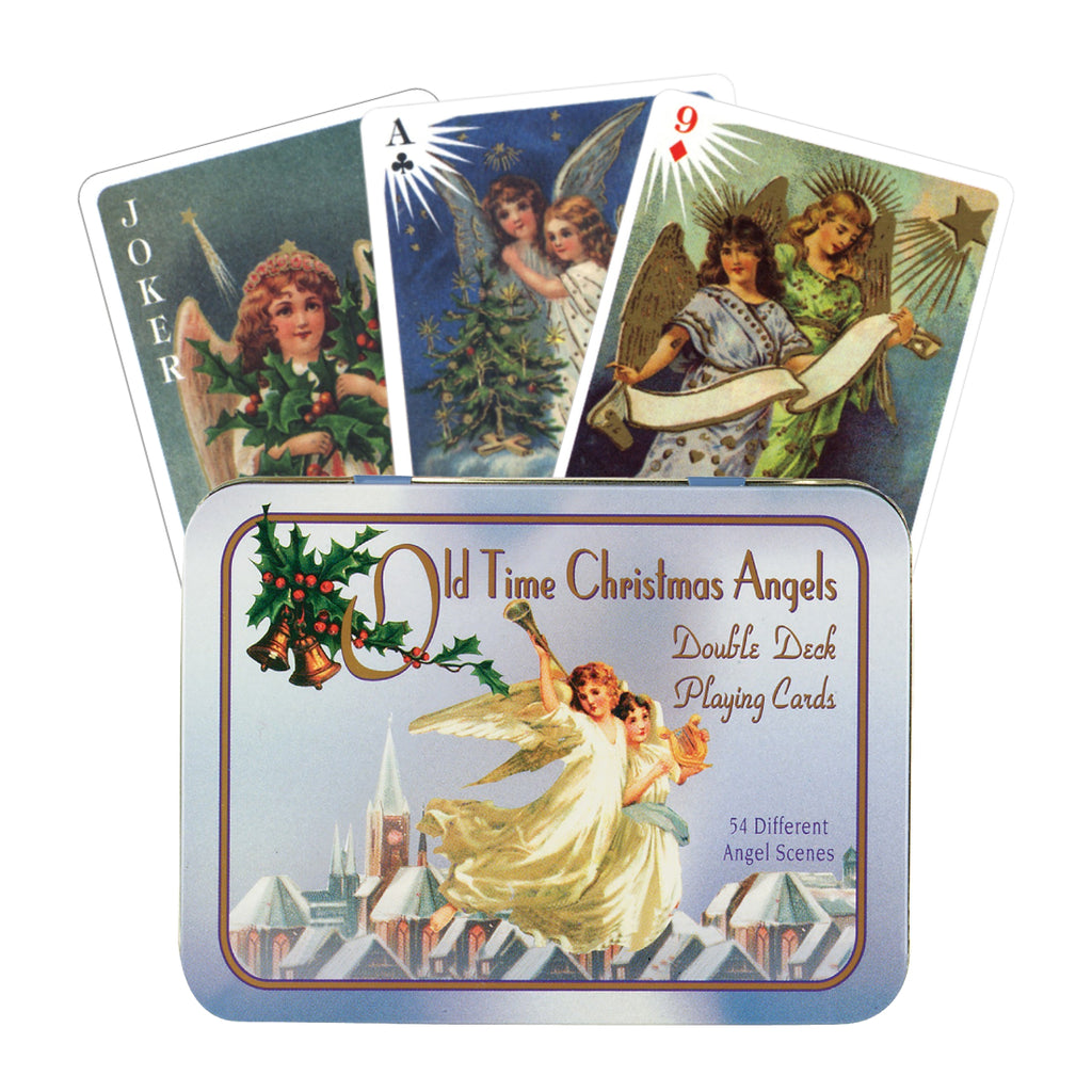 Old Time Christmas Angels playing cards set (double deck)