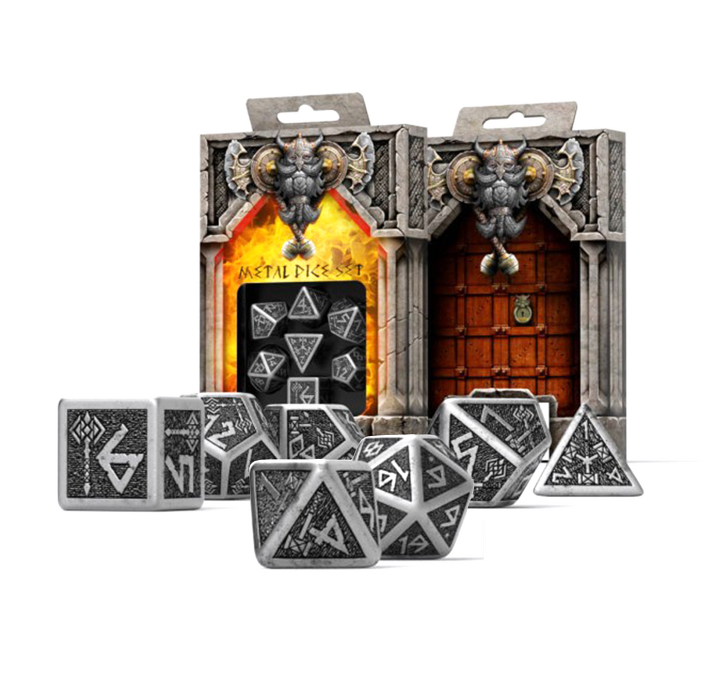 Metal Dwarven Dice Set