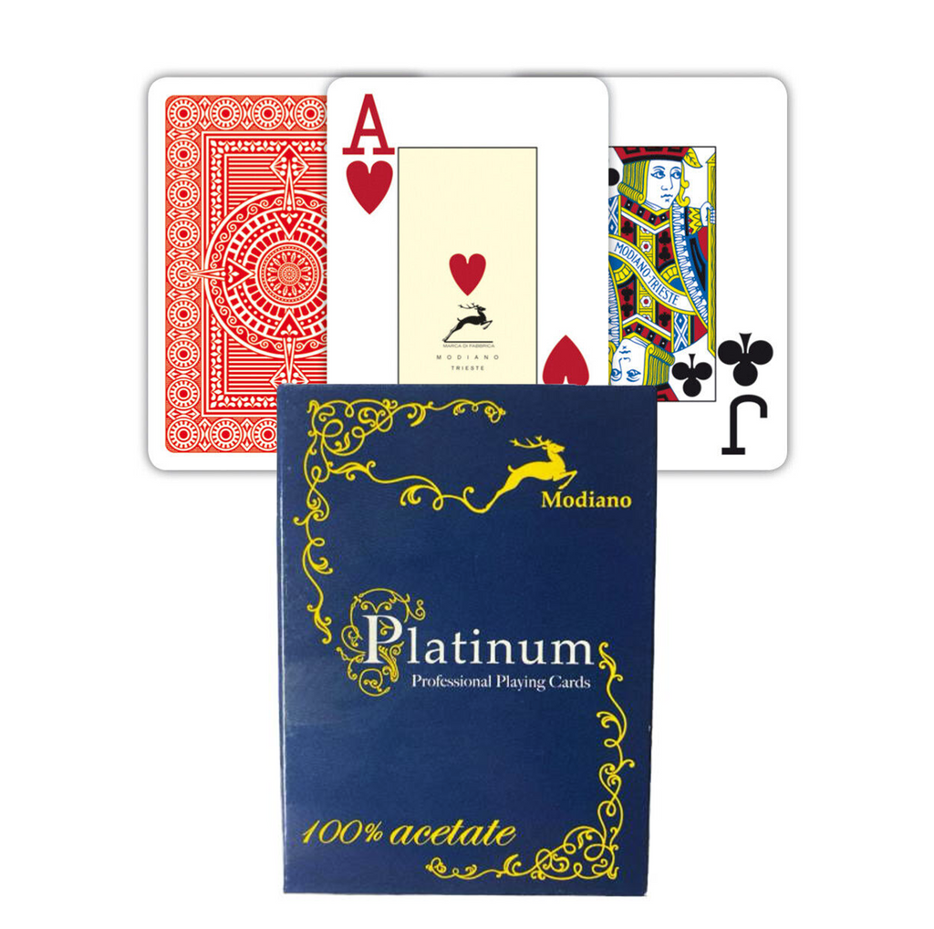 Modiano Ramino Acetate Quality playing cards (red)