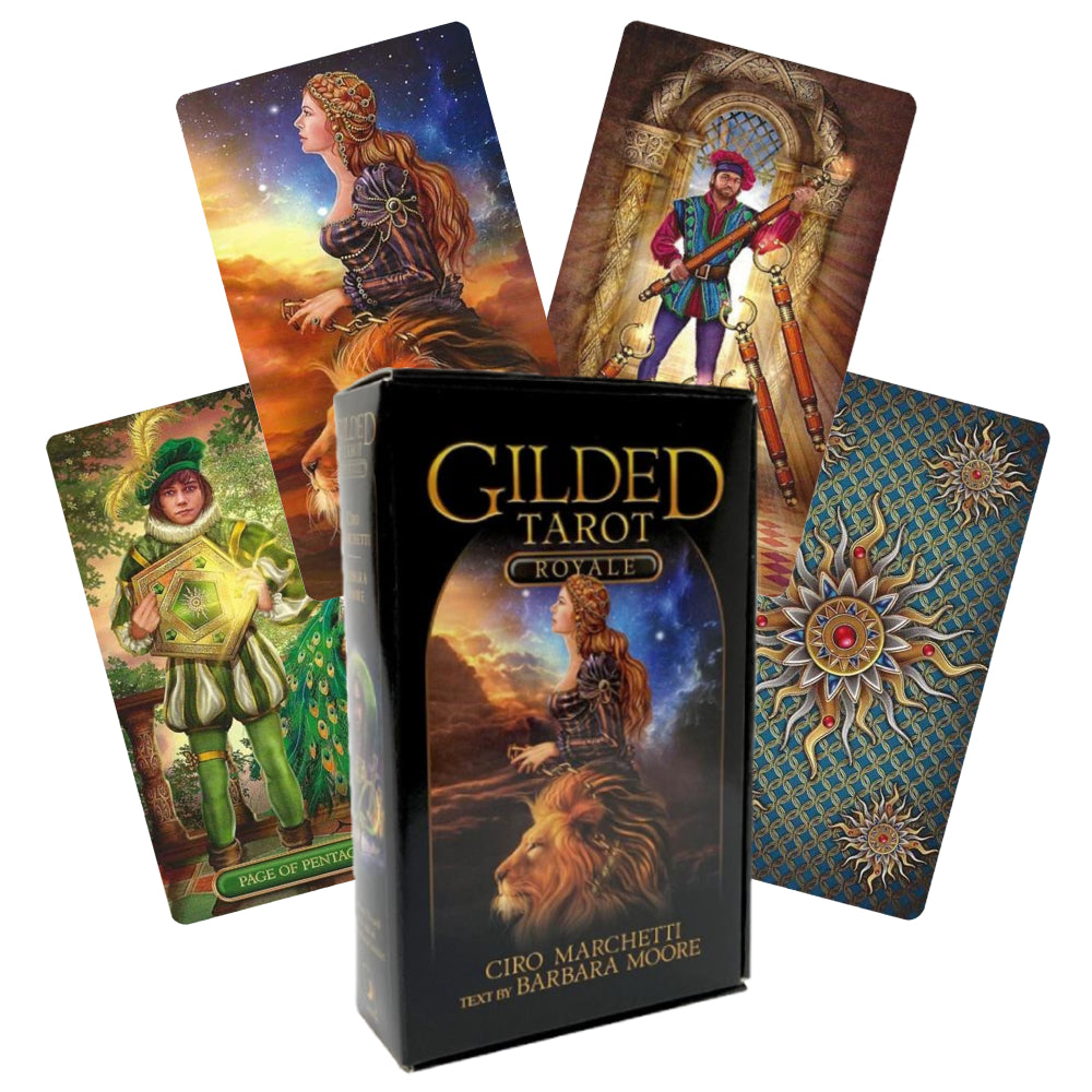 Gilded Tarot Royale cards Llewellyn