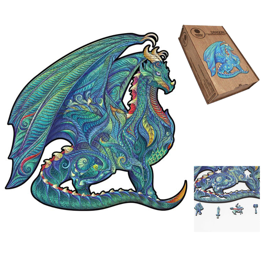 Dragon Wooden Puzzle L size 300 pieces Fantasy Puzzles