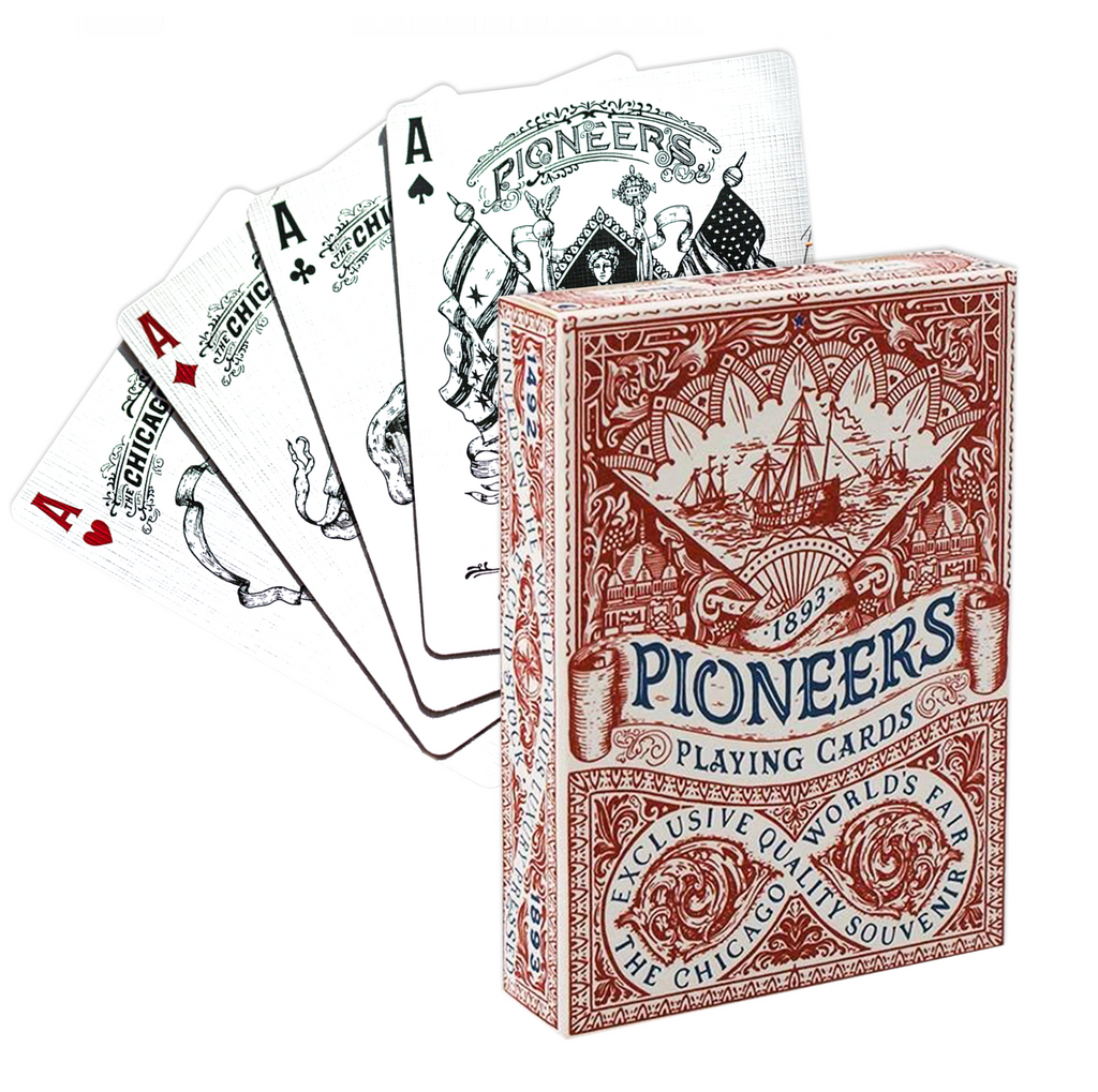 Pioneers Red Playing Cards