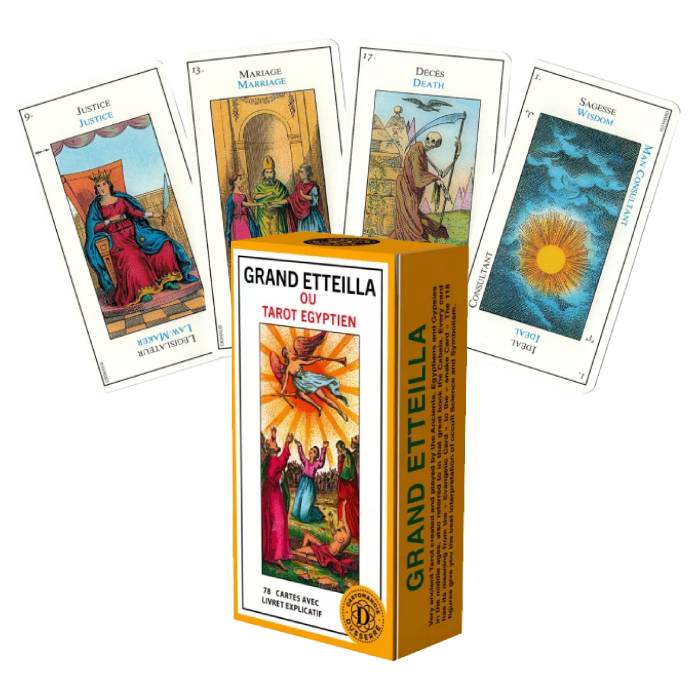 Grand Etteilla  Ou Tarot Egyptien cards French Edition Cartamundi