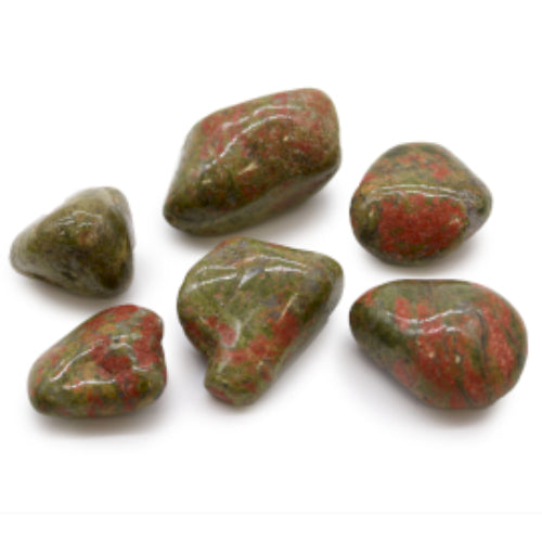 Large African Tumble Stones (6x) - Unakite Ancient Wisdom