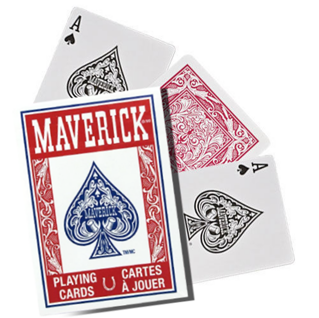 Maverick Standard Index playing cards (Red) Bicycle