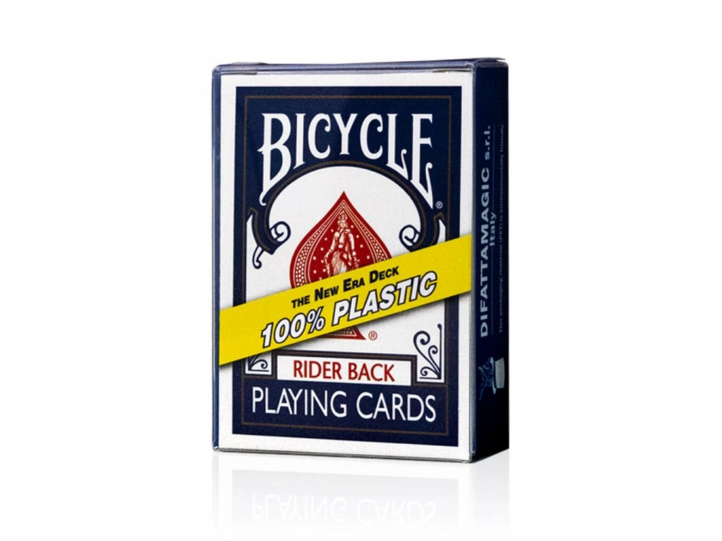 Bicycle Rider Back Plastic playing cards (Blue)