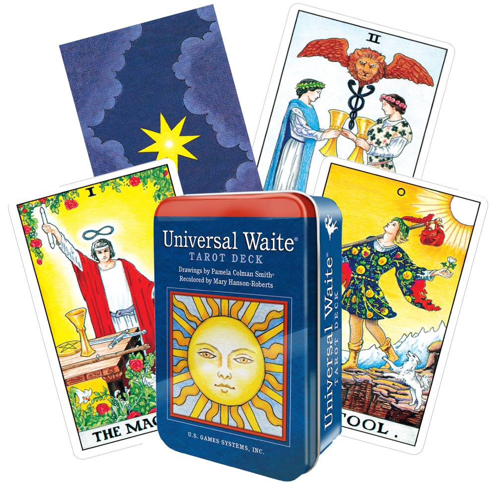 Universal Waite tarot deck in a tin US Games Systems