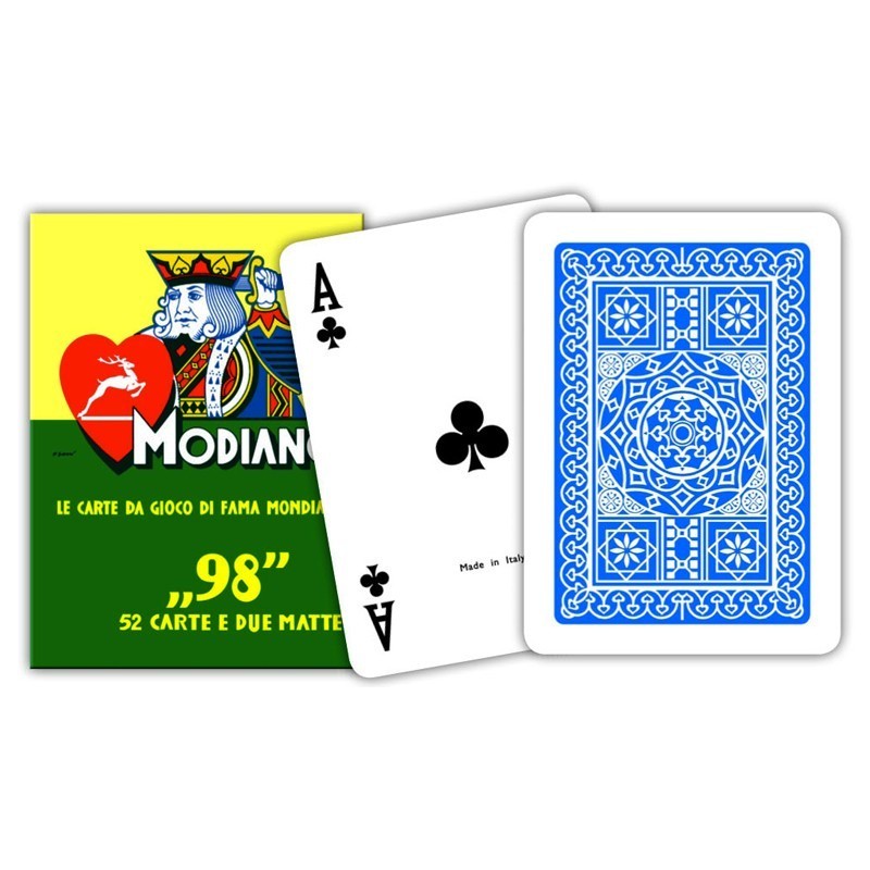 ''98'' Poker Cards Deck Modiano (blue)
