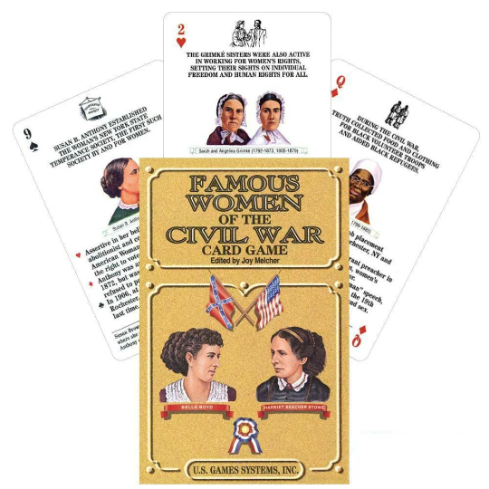 Famous Women of the Civil War playing card game