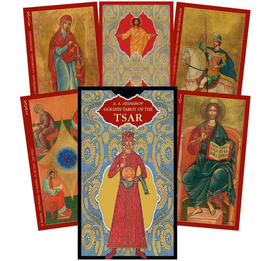 Golden Tarot Of The Tsar Cards Lo Scarabeo