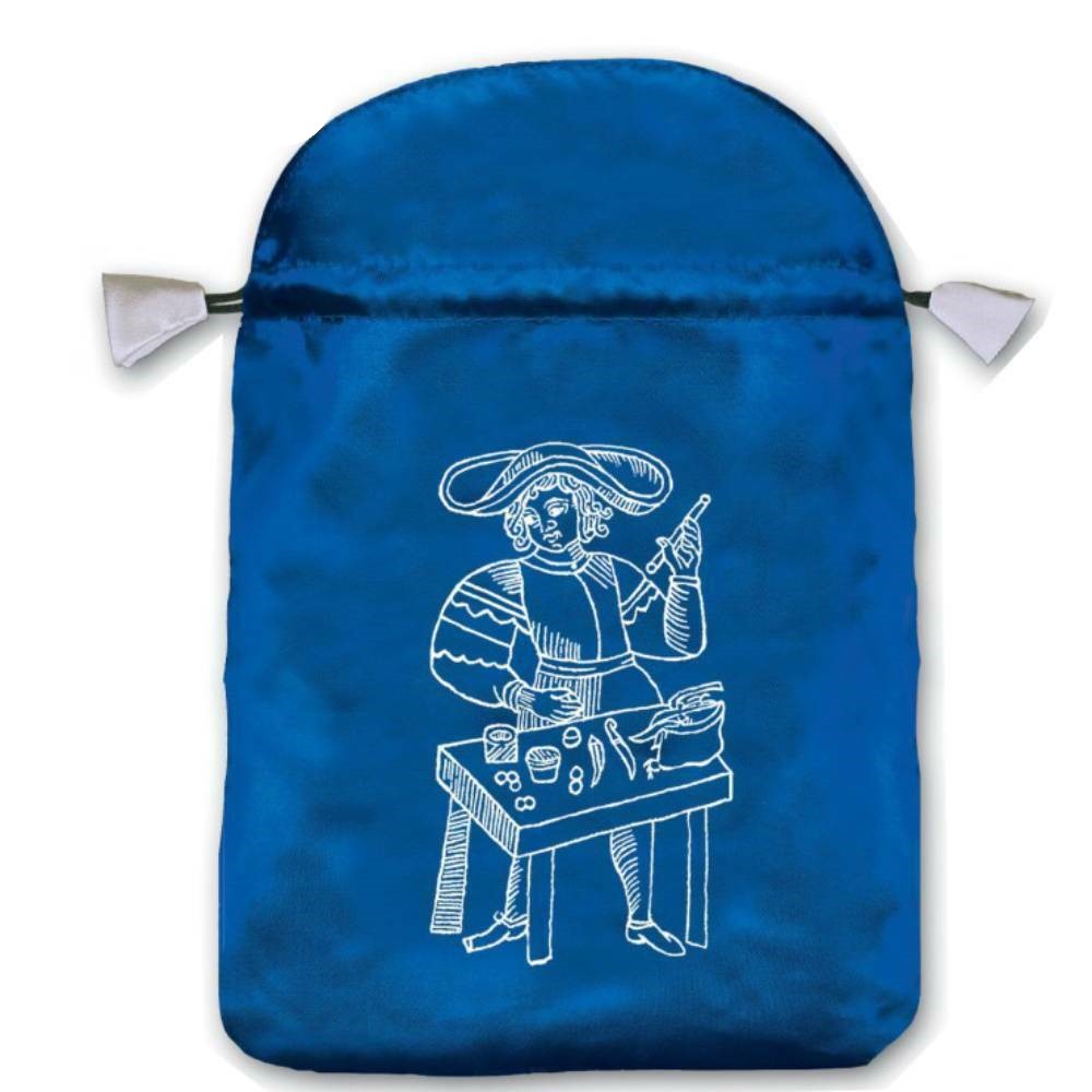 Marseille Satin Blue Bag Cards Lo Scarabeo