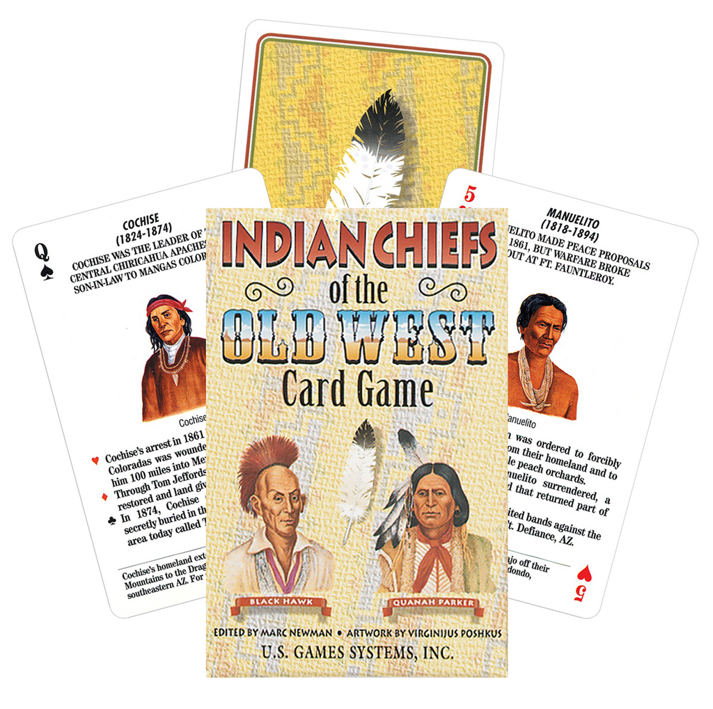 Indian Chiefs Of The Old West playing card game Us Games Systems