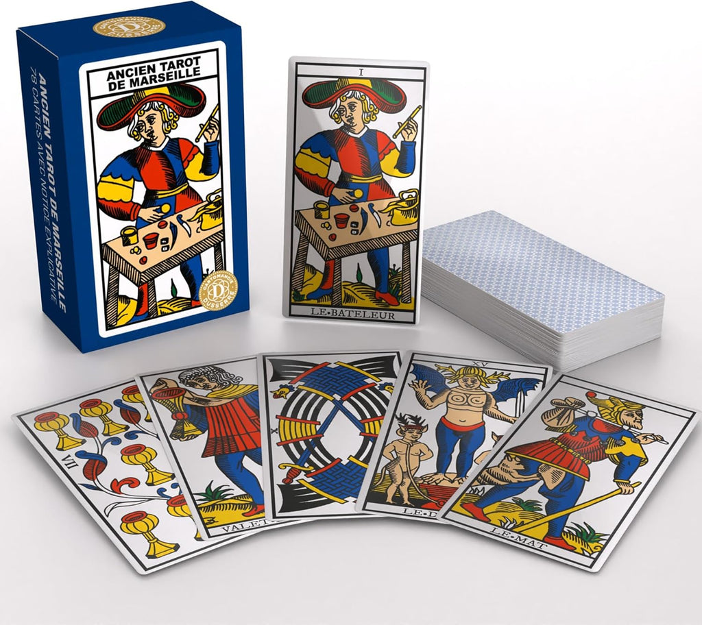 Mini Tarot de Marseille Cards French Edition Grimaud Cartomancie