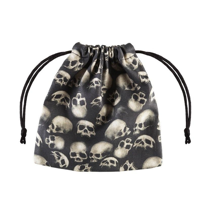 Skull Fullprint Dice Bag black and gray