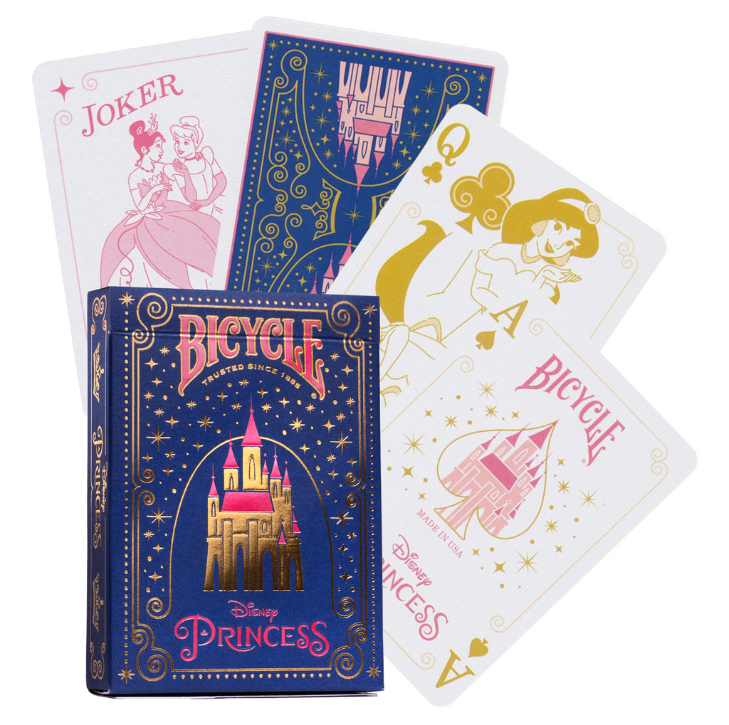 Bicycle Disney Princess Navy cards