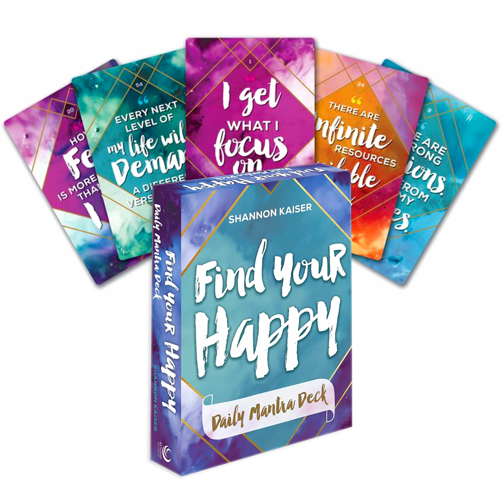 Find Your Happy Daily Mantra Cards Beyond Words