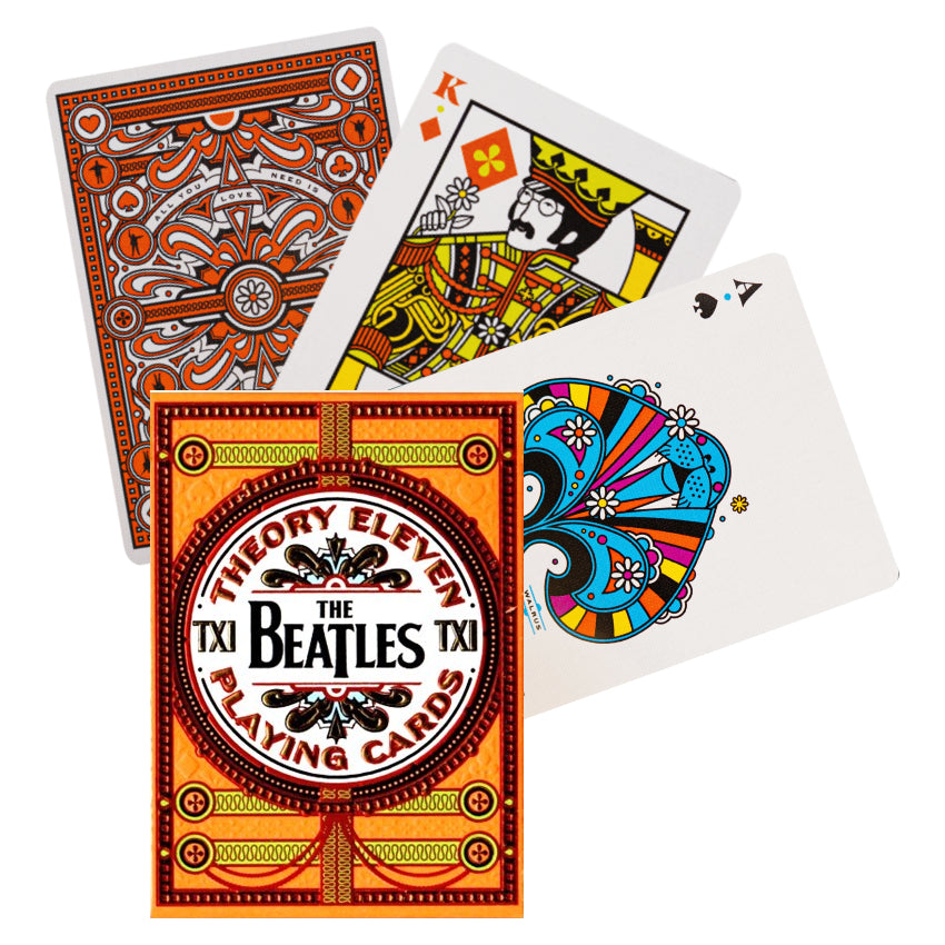 The Beatles Theory 11 playing cards (orange)