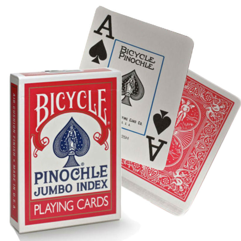 Bicycle Pinochle Jumbo cards (Red)