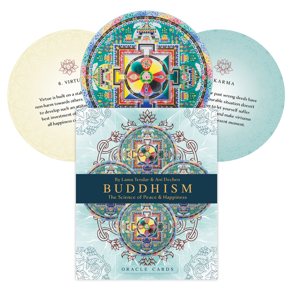 Buddhism: The Science of Peace & Happiness Oracle cards Blue Angel