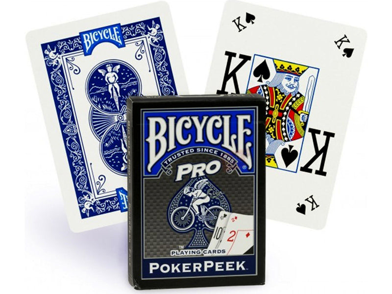 Bicycle Pro Poker Peek playing cards Blue