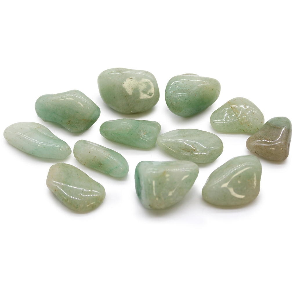 Medium African Tumble Stones (12x) - Aventurine Ancient Wisdom