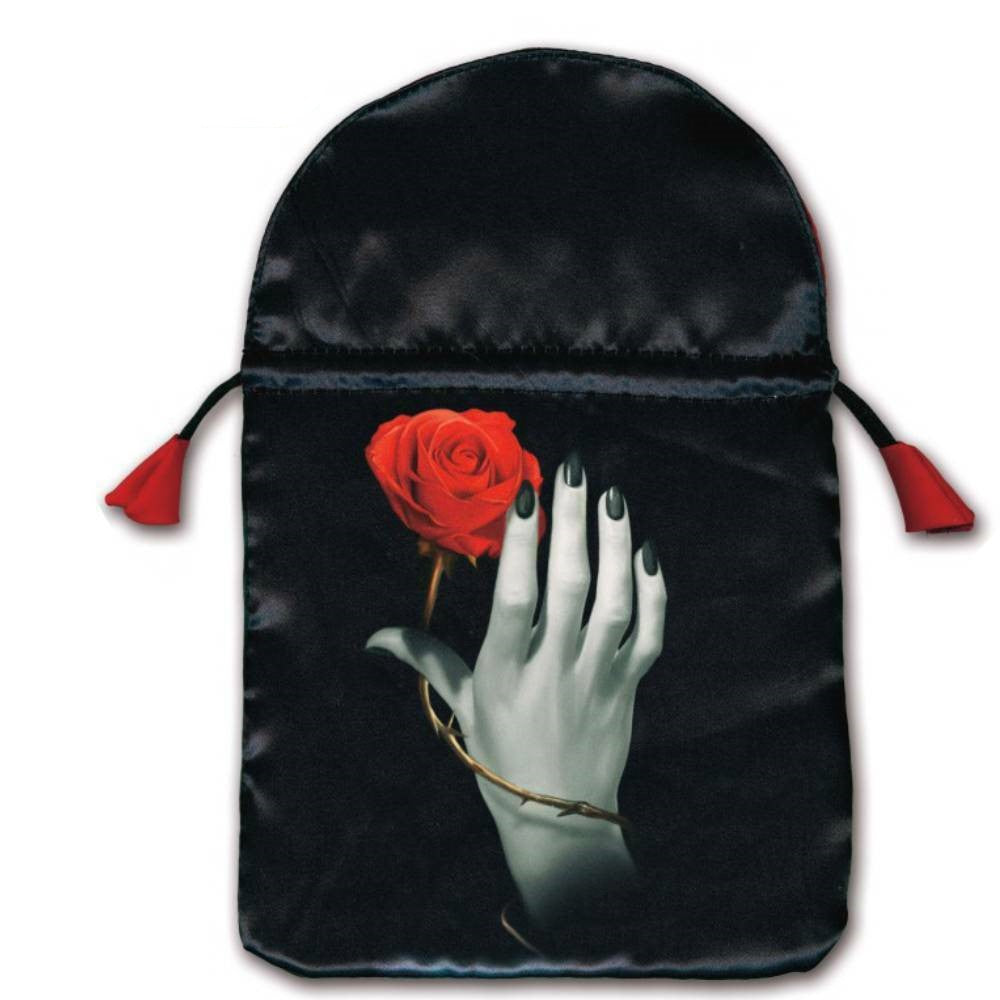 Rose Hand Satin Bag for Tarot Cards Lo Scarabeo