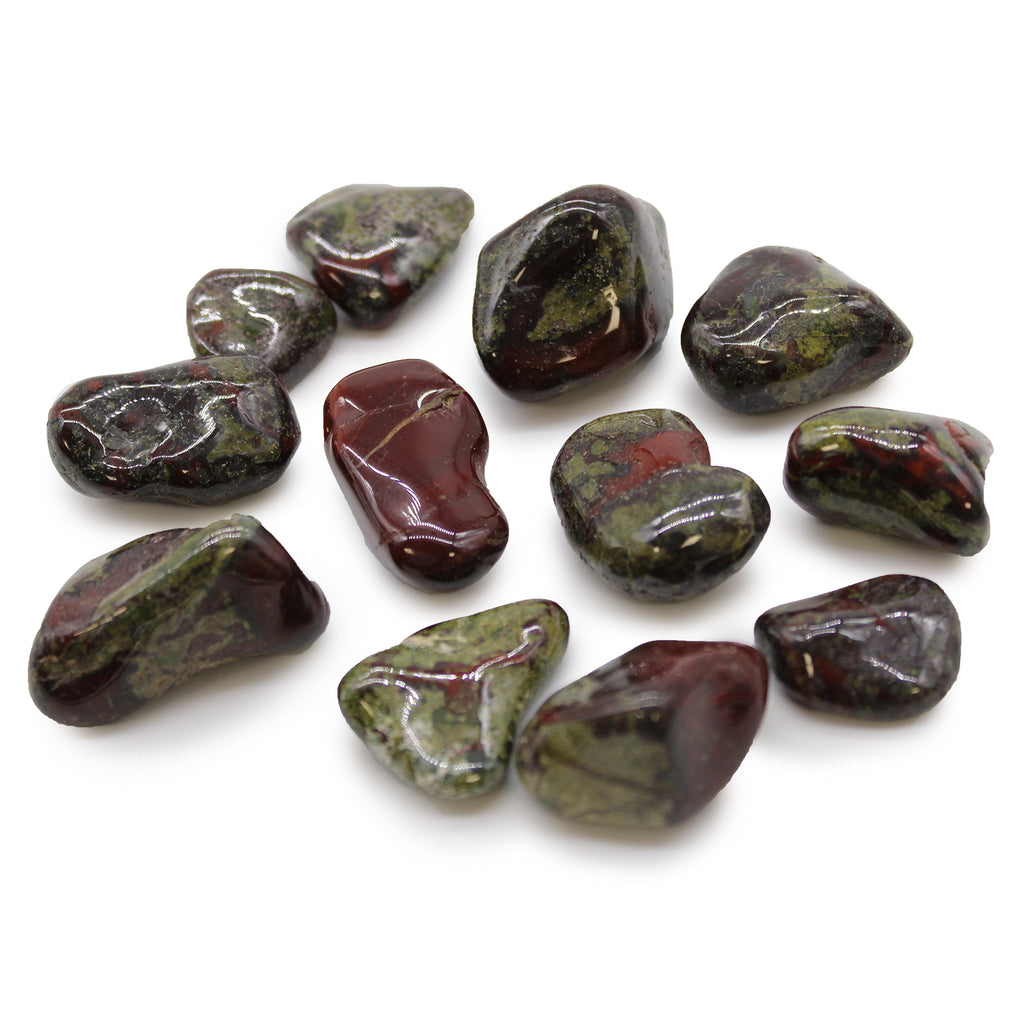 Medium African Tumble Stones (12x) - Dragon Stone Ancient Wisdom