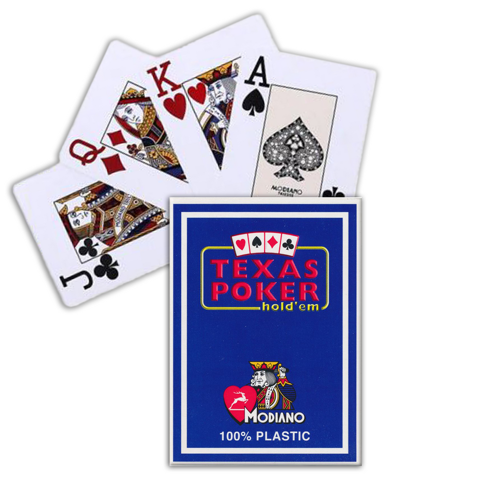 Modiano Texas Poker Hold Em Jumbo Index cards (blue)